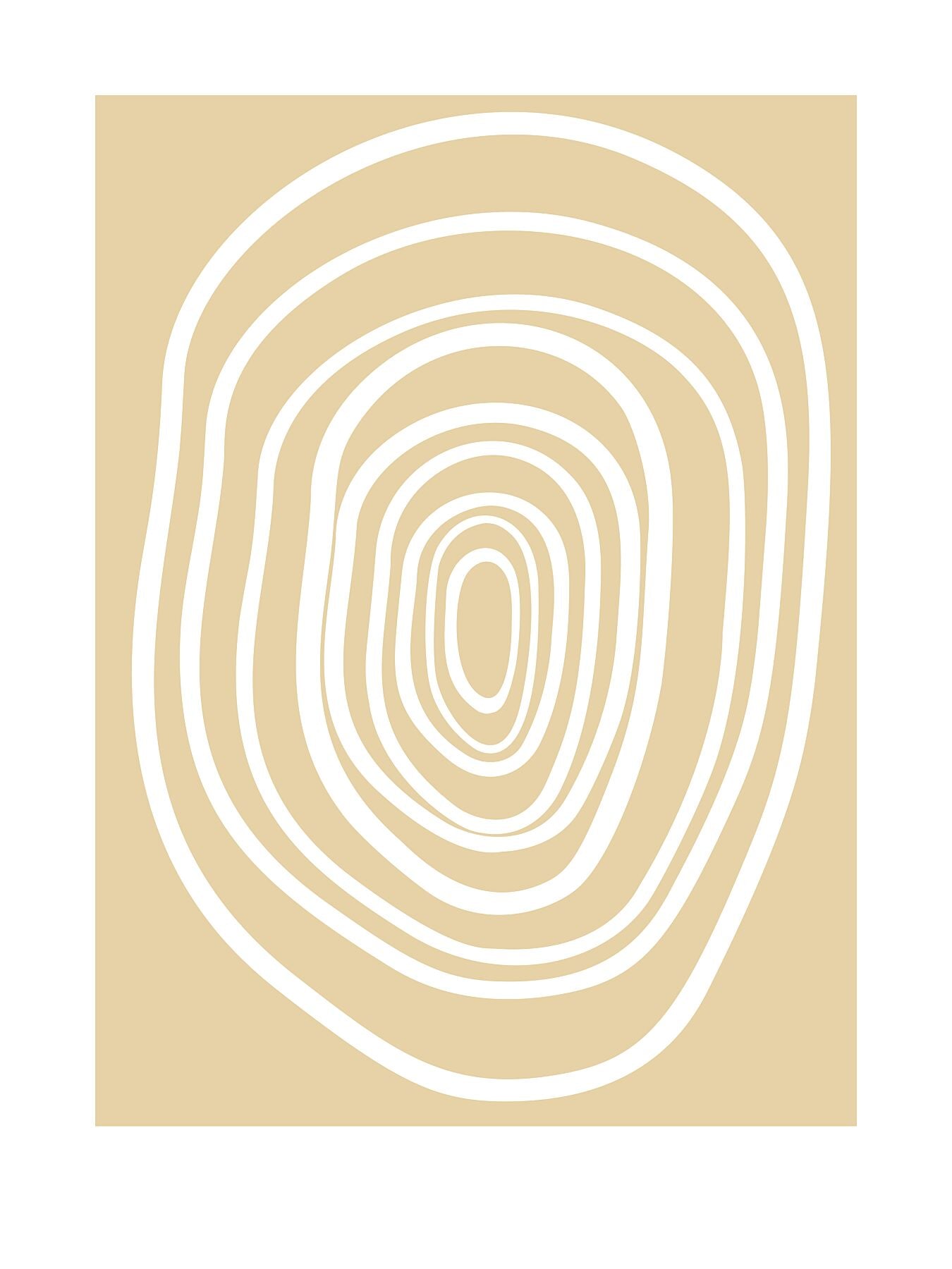 Scandinavian figurative fine art print in modern tones for interior decor